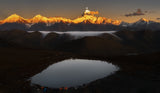 Lake and Mountain. Poster och Canvastavla