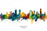 Syracuse New York Skyline Poster och Canvastavla