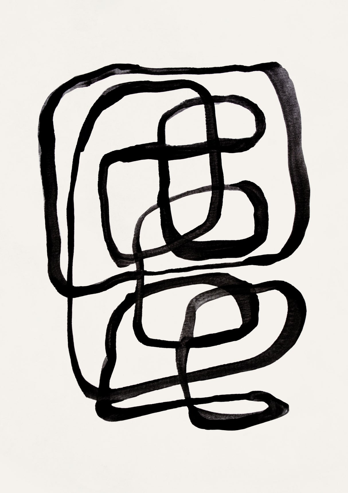 Abstract Lines I Poster och Canvastavla