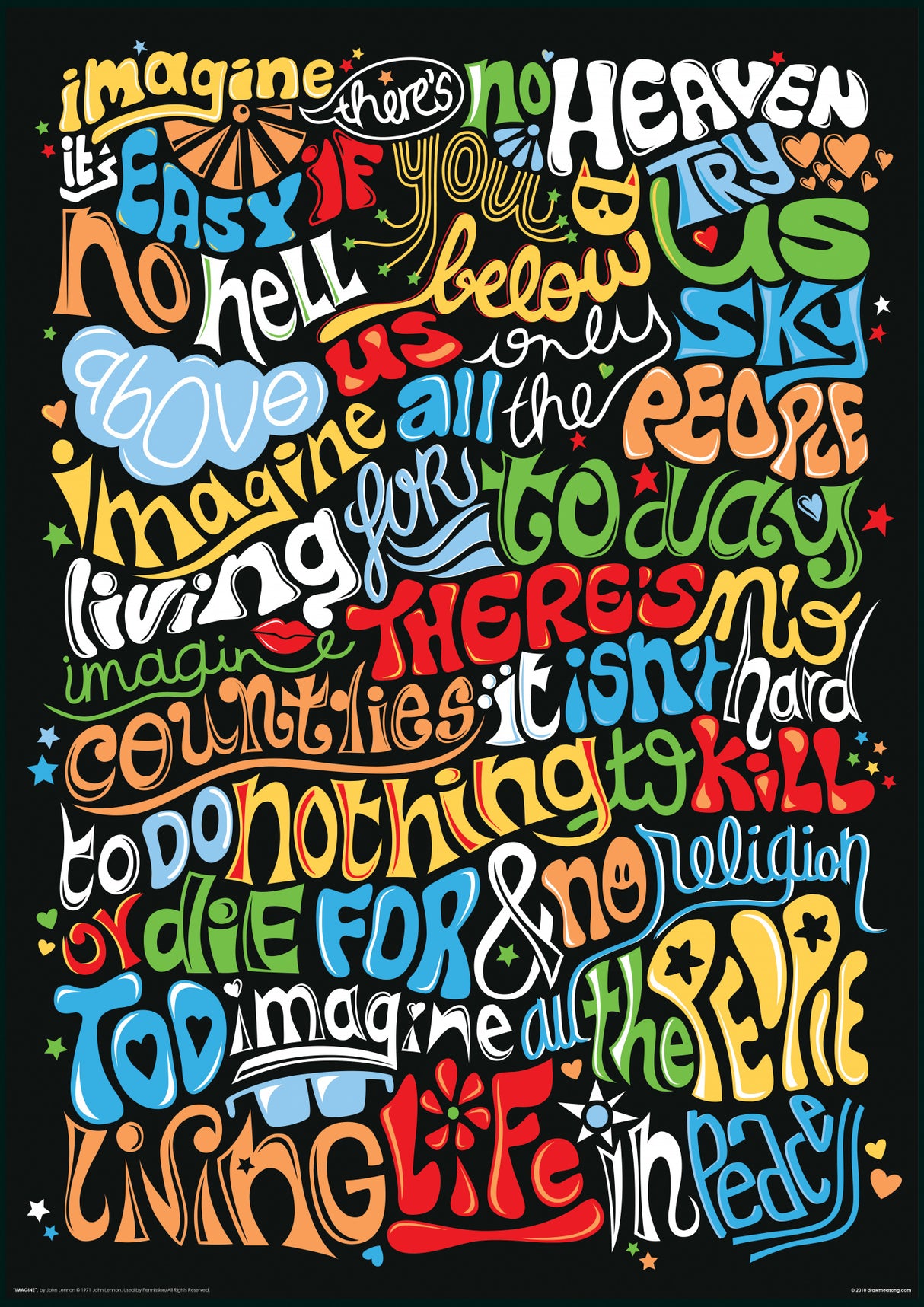 Imagine Poster och Canvastavla