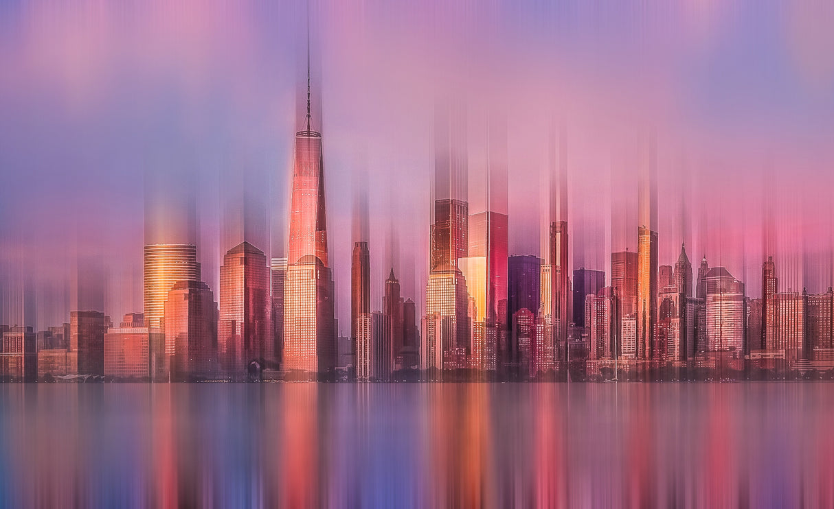 Skyscraper Illusion Poster och Canvastavla