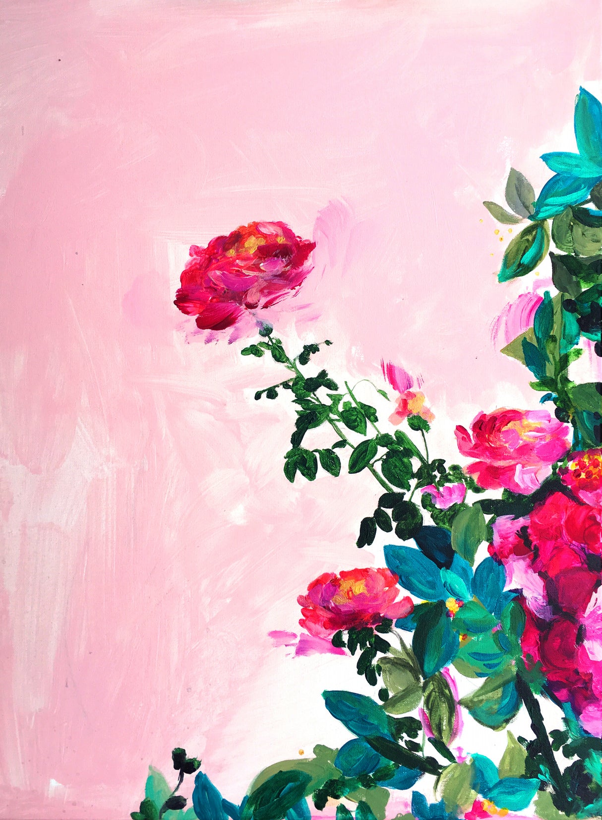 Rose Garden I Poster och Canvastavla