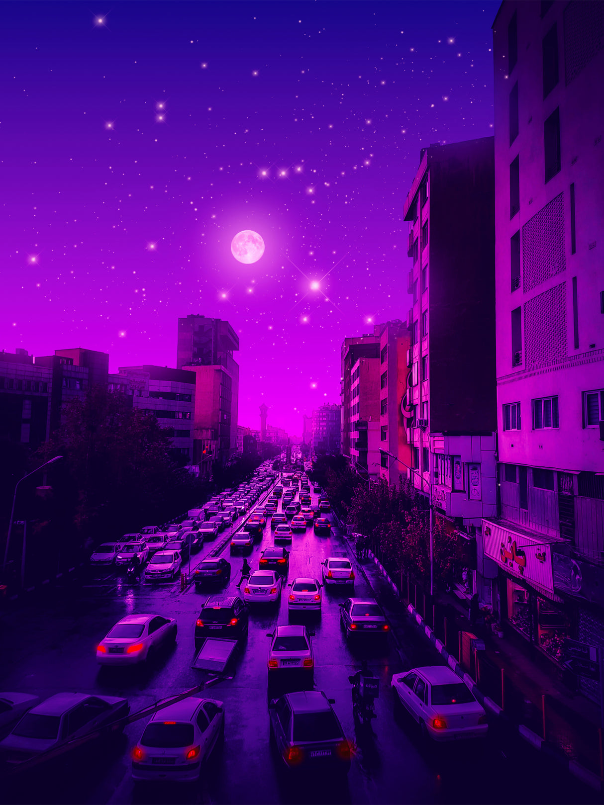 Aesthetic Tehran Poster och Canvastavla