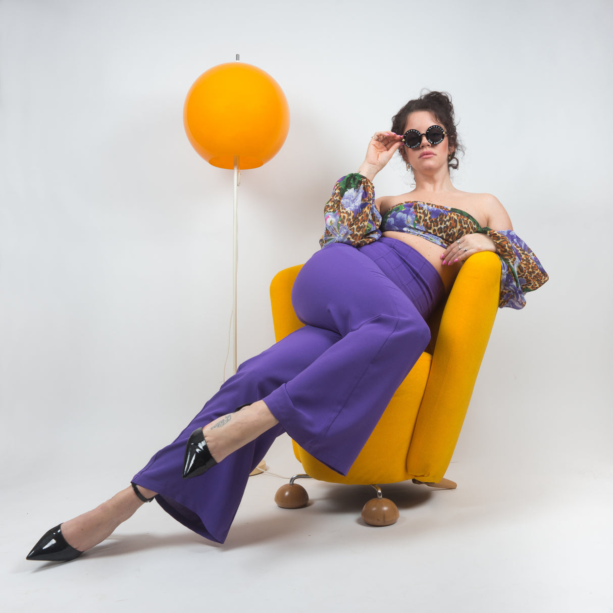 yellow and purple Poster och Canvastavla