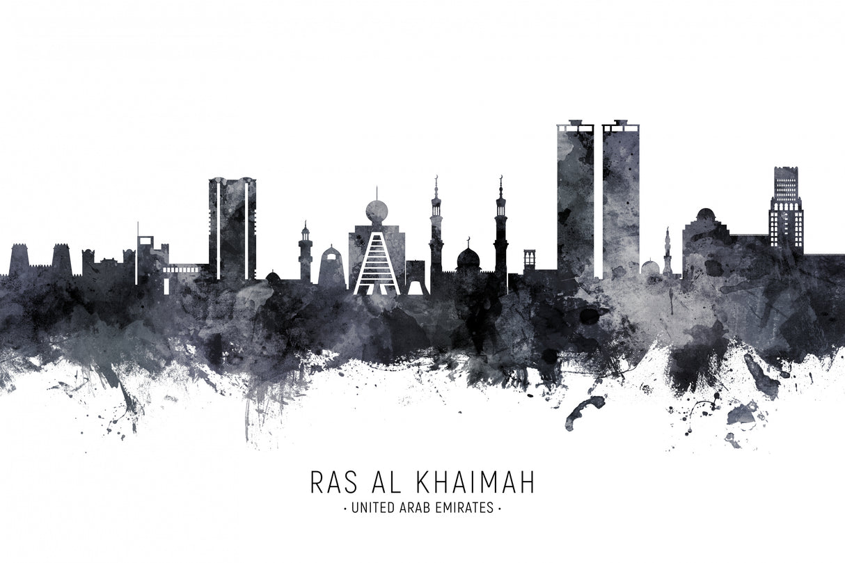 Ras Al Khaimah Skyline Poster och Canvastavla