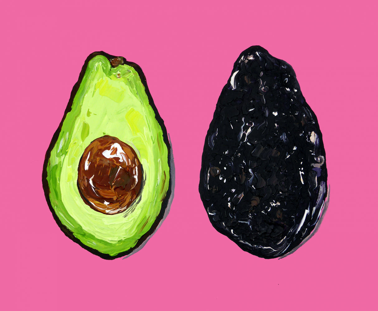 Avocado On Pink Poster och Canvastavla