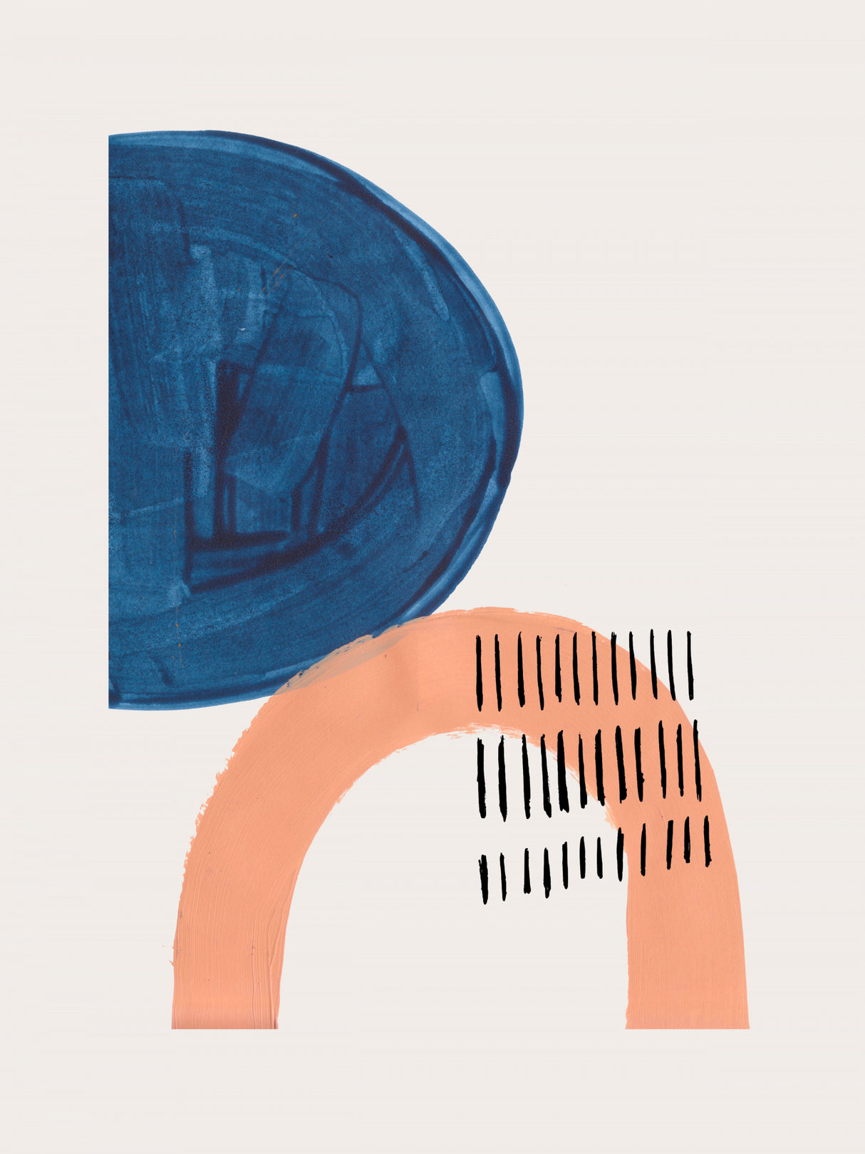 Tan Teal Bounce Poster och Canvastavla