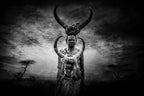 Woman and boy Mursi Poster och Canvastavla