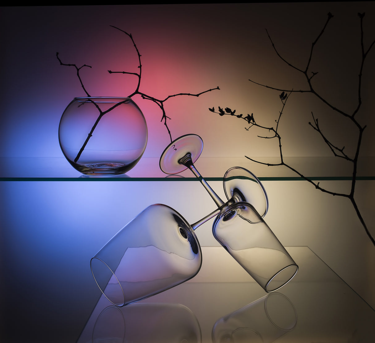 From the series "Experiments with glass" Poster och Canvastavla