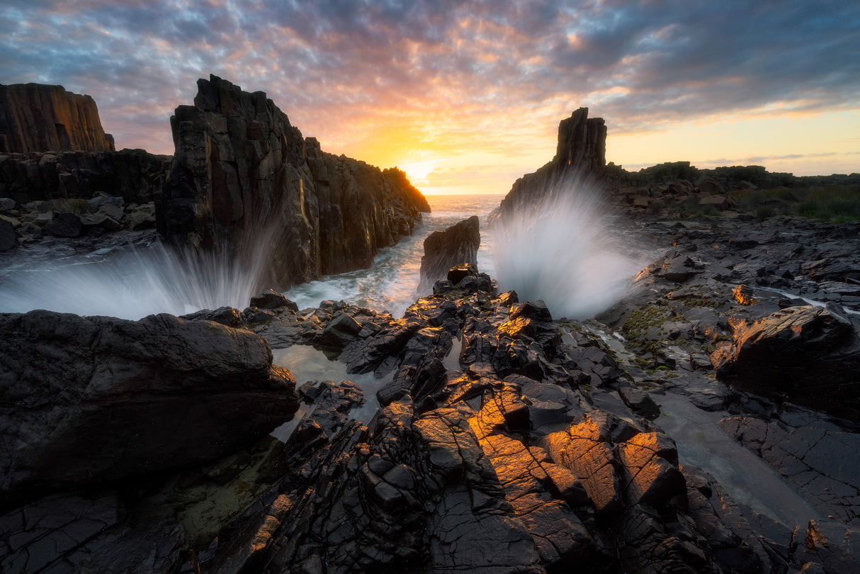 Morning Glow at Bombo Quarry Poster och Canvastavla