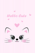Pink Cat Poster och Canvastavla