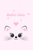 Pink Cat Poster och Canvastavla