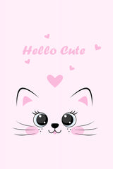 Pink Cat Poster och Canvastavla
