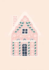 Christmas Gingerbread House Poster och Canvastavla