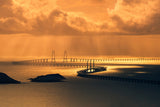 Hong Kong-Zhuhai-Macao Bridge Poster och Canvastavla