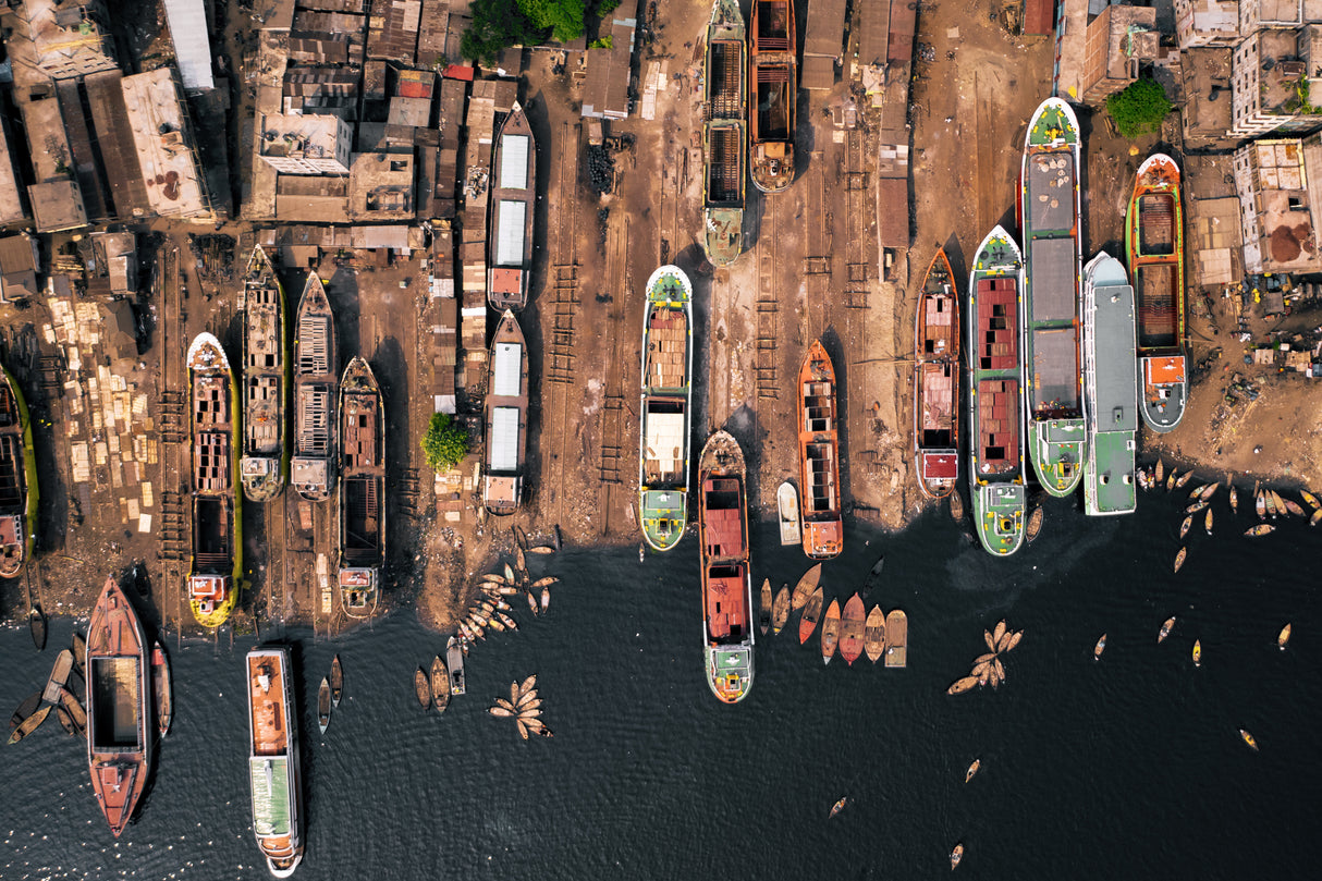Building ships Poster och Canvastavla