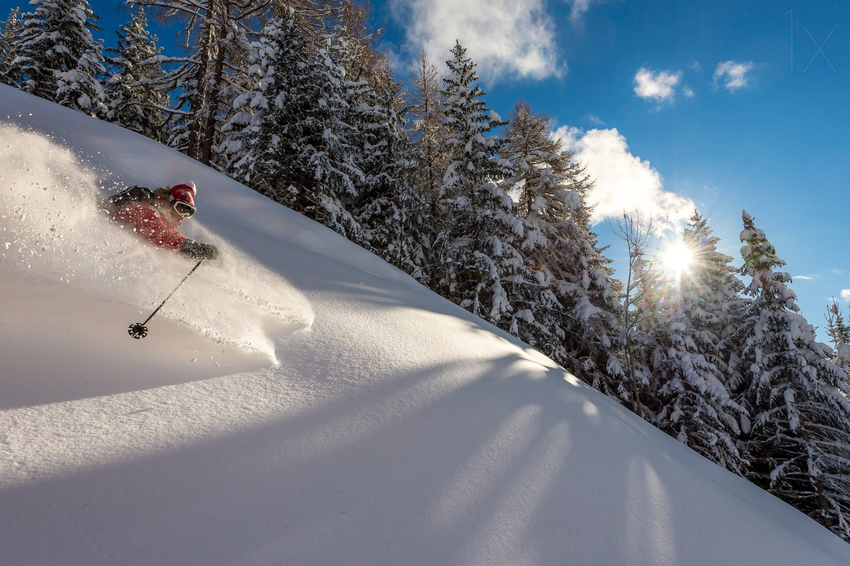Riding Pow with Adrien Coirier Poster och Canvastavla