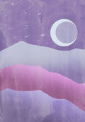 Purple Moon Poster och Canvastavla
