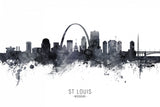 St Louis Missouri Skyline Poster och Canvastavla