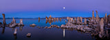 Mono Lake moon rise Poster och Canvastavla