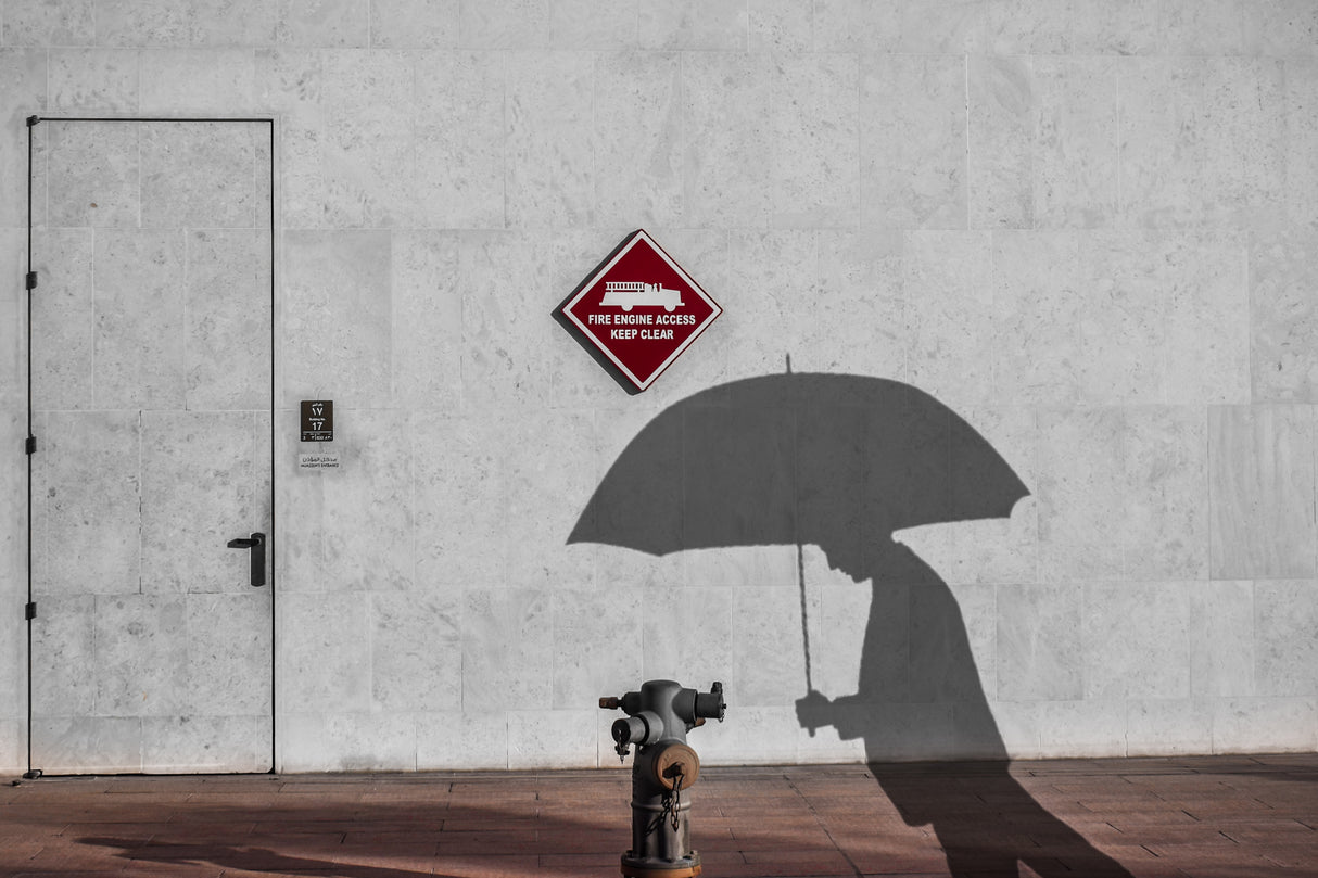 Walking shadow Poster och Canvastavla