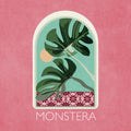 Green Sets Monstera Poster och Canvastavla