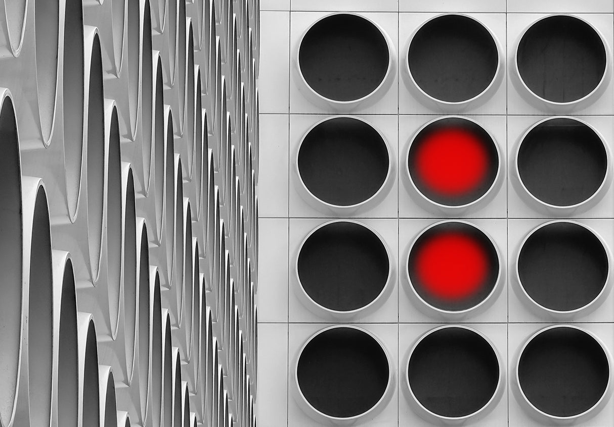red dots Poster och Canvastavla