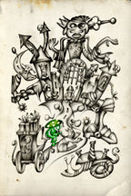 A gray mushroom cabbie No. 2 Poster och Canvastavla