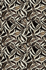 Brown Leafs Pattern Poster och Canvastavla
