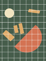 Shapes Cut Out Grid Poster och Canvastavla