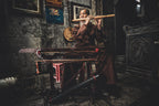 Playing Flute in northern Vietnam Poster och Canvastavla