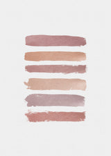 Dusty Rose Stripes Poster och Canvastavla