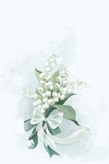 White bell flowers lock Poster och Canvastavla