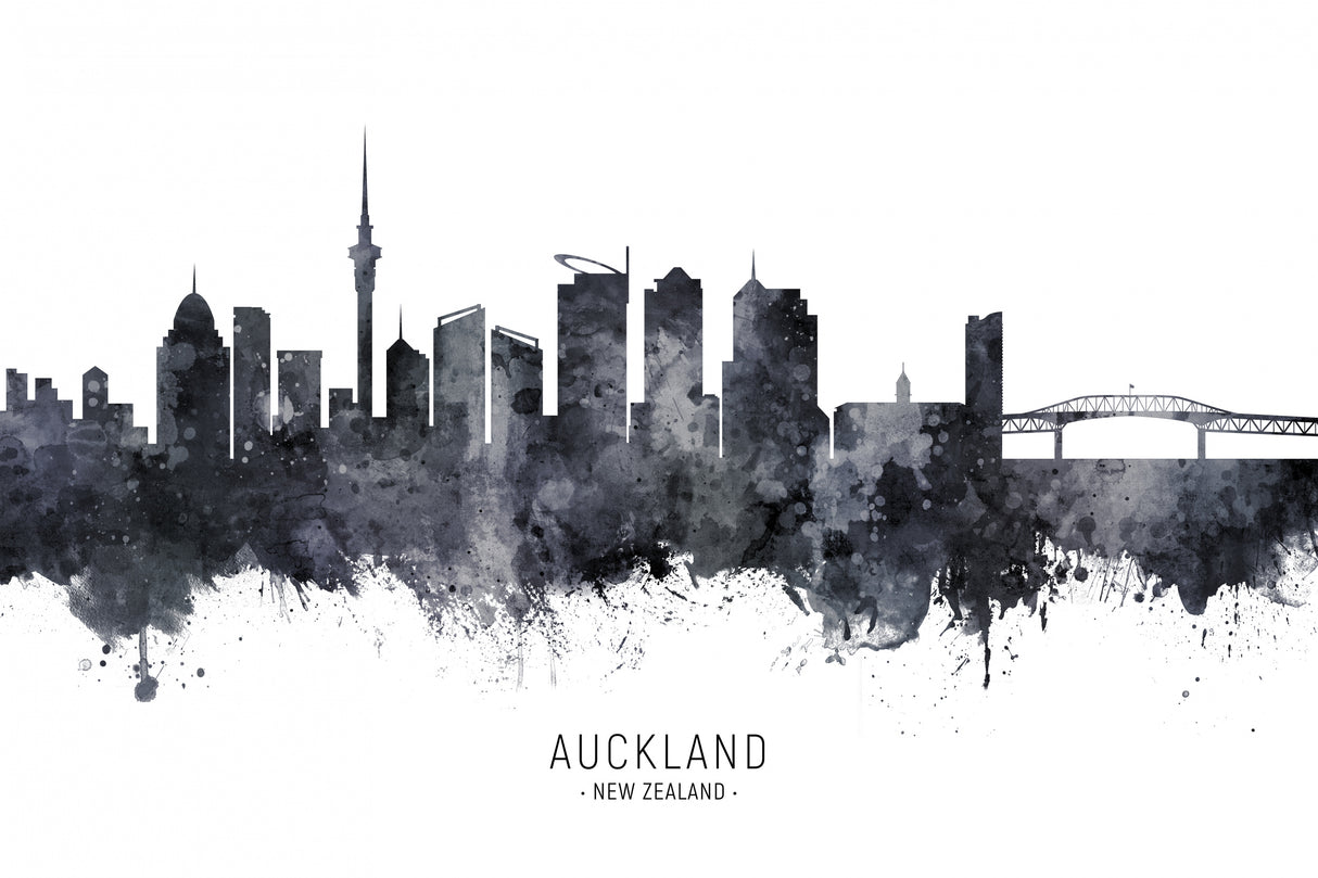 Auckland Skyline Poster och Canvastavla