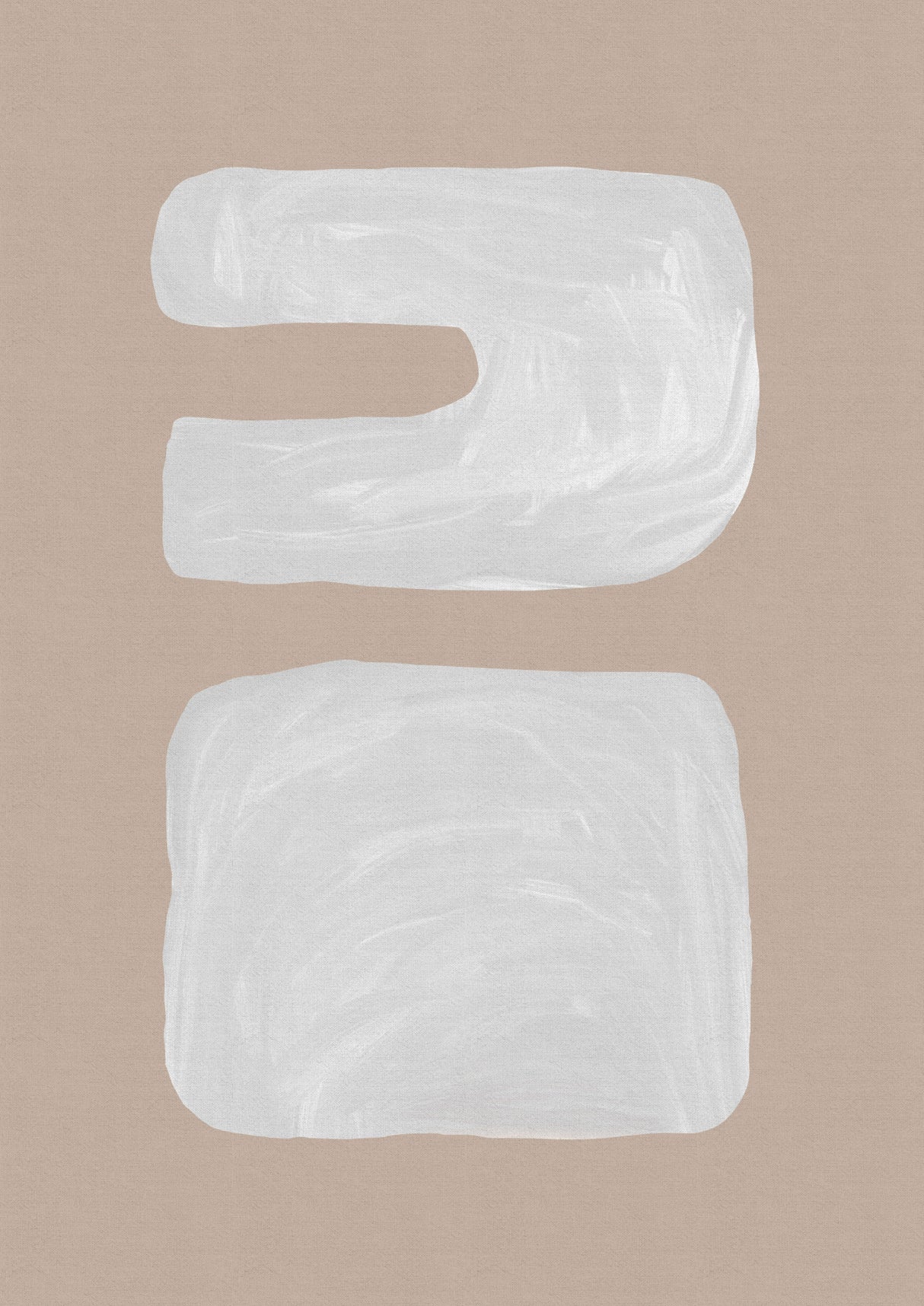 Mid Century Brown III Poster och Canvastavla