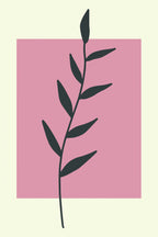 Abstract Minimal Plants #1 Poster och Canvastavla