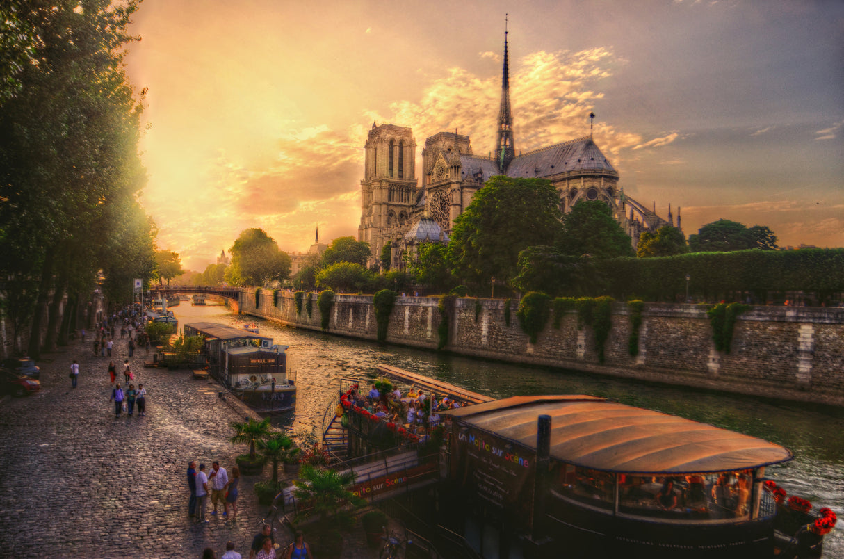 Cathédrale Notre-Dame de Paris Poster och Canvastavla