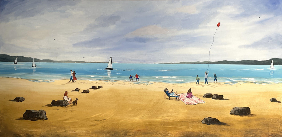 A Delightful Beach Day Poster och Canvastavla