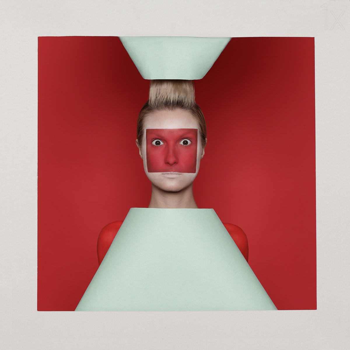 Red squares Poster och Canvastavla