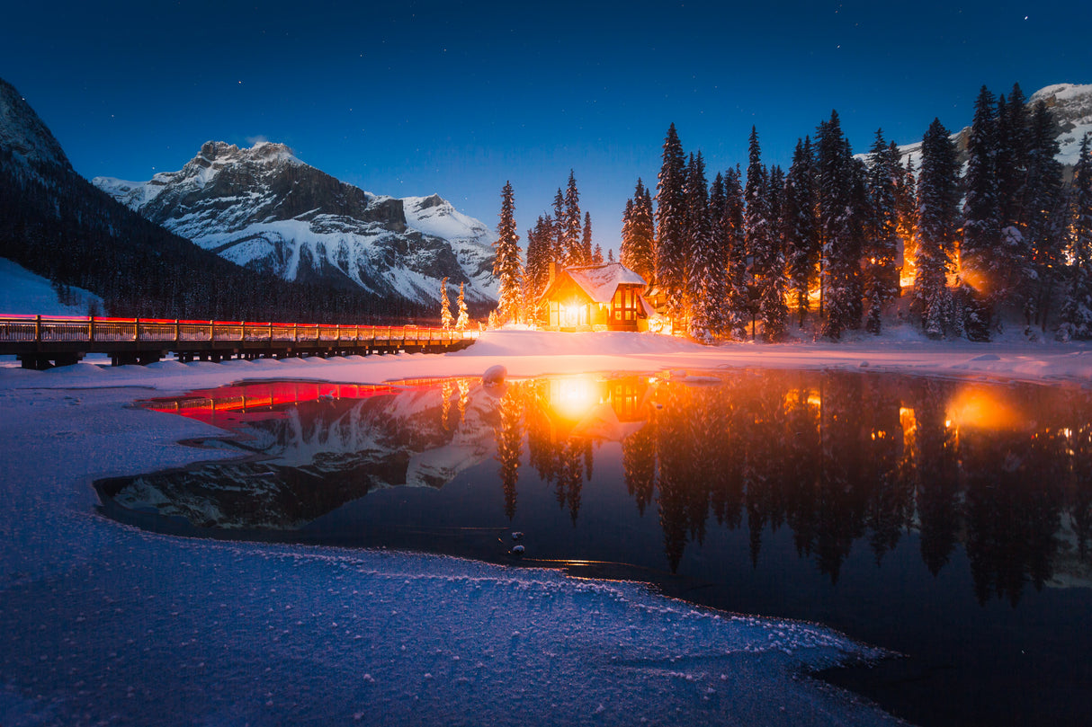 Winter Lights Poster och Canvastavla
