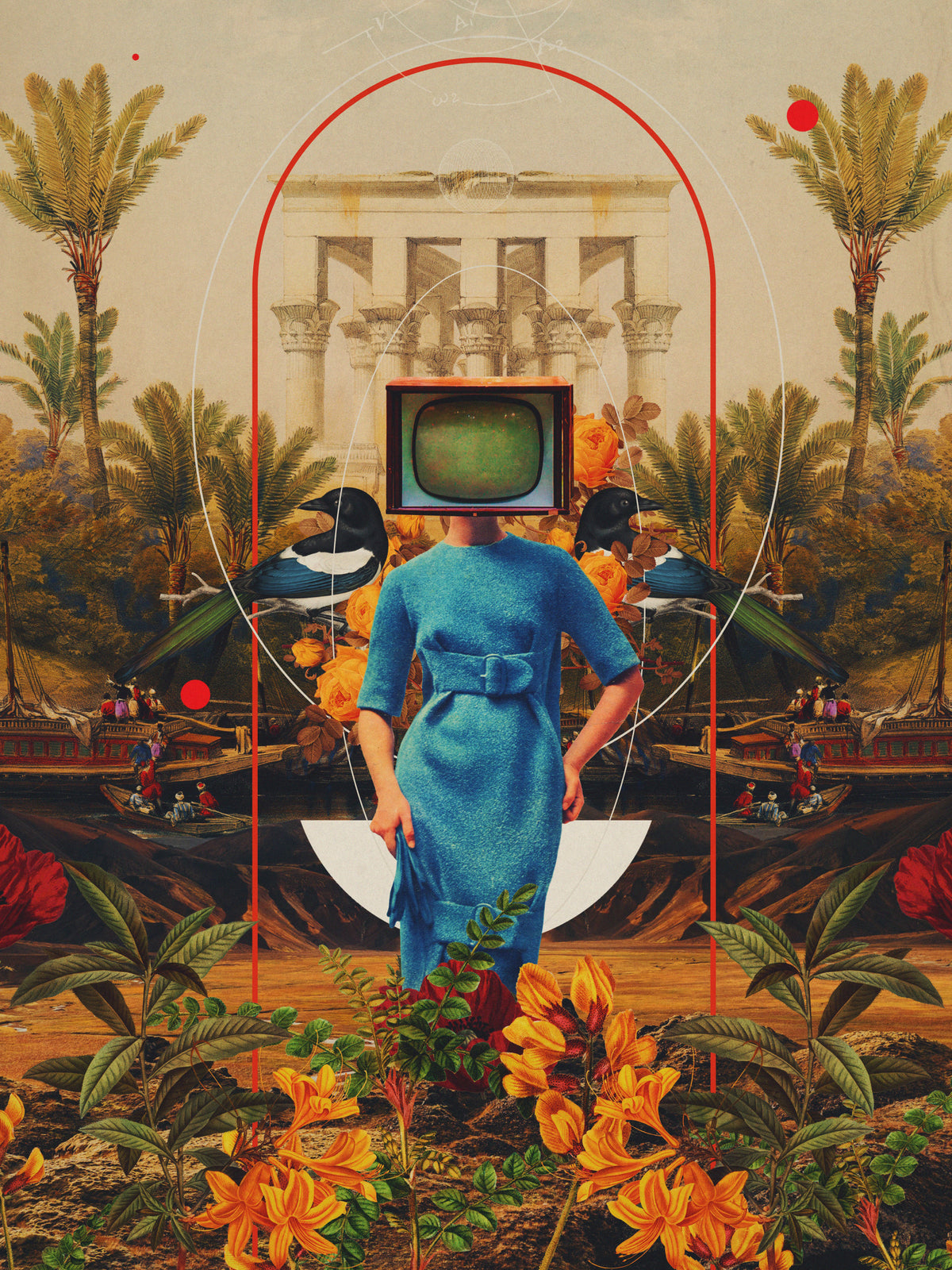 Her Asymmetries Poster och Canvastavla