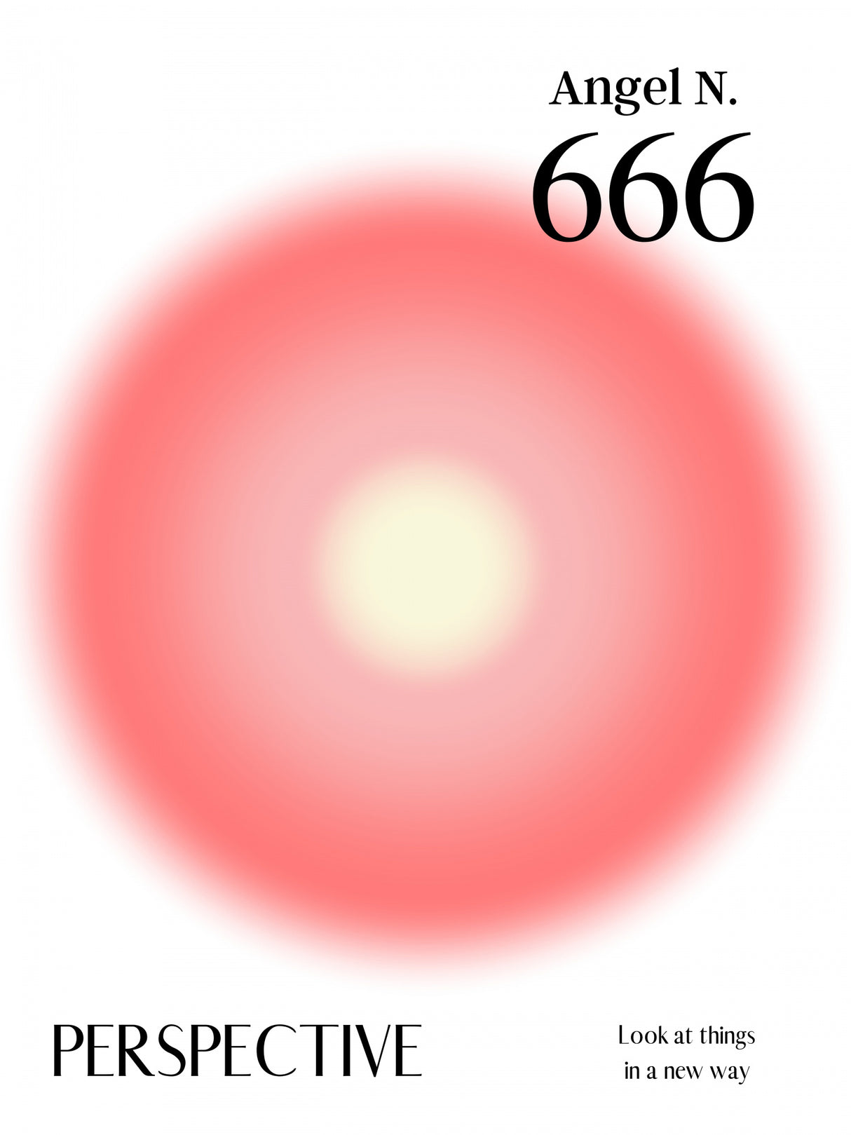Angel Number 666 Poster och Canvastavla
