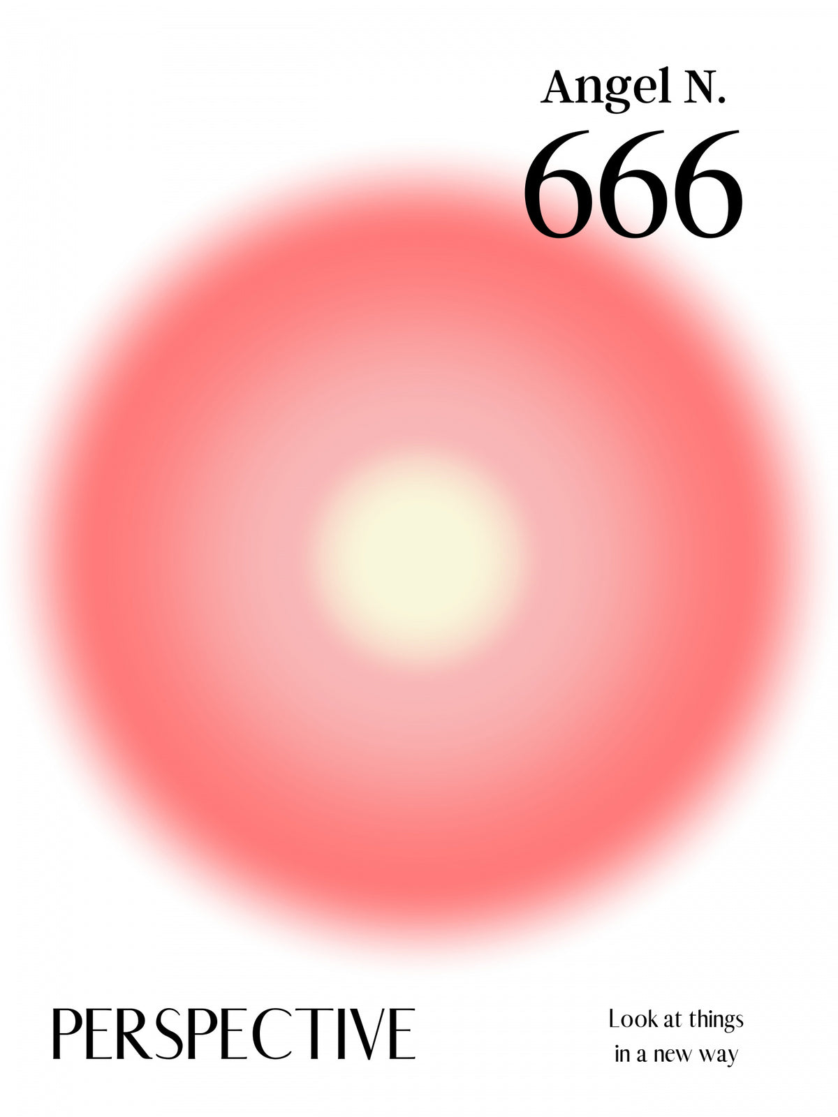 Angel Number 666 Poster och Canvastavla