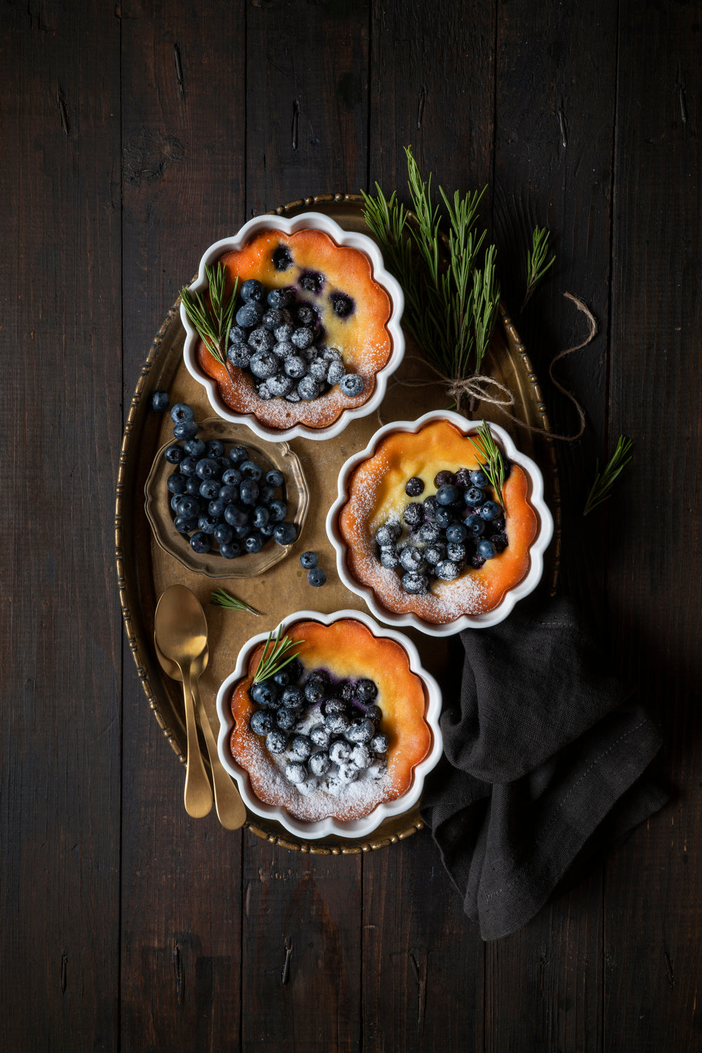 Blackberry cheesecake with rosemary Poster och Canvastavla