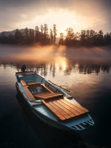 sunset boat Poster och Canvastavla