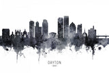 Dayton Ohio Skyline Poster och Canvastavla