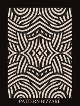 Black Pattern Bizarre 4 Poster och Canvastavla