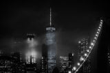 Night cityscape from the Brooklyn Bridge Poster och Canvastavla
