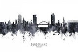 Sunderland England Skyline Poster och Canvastavla