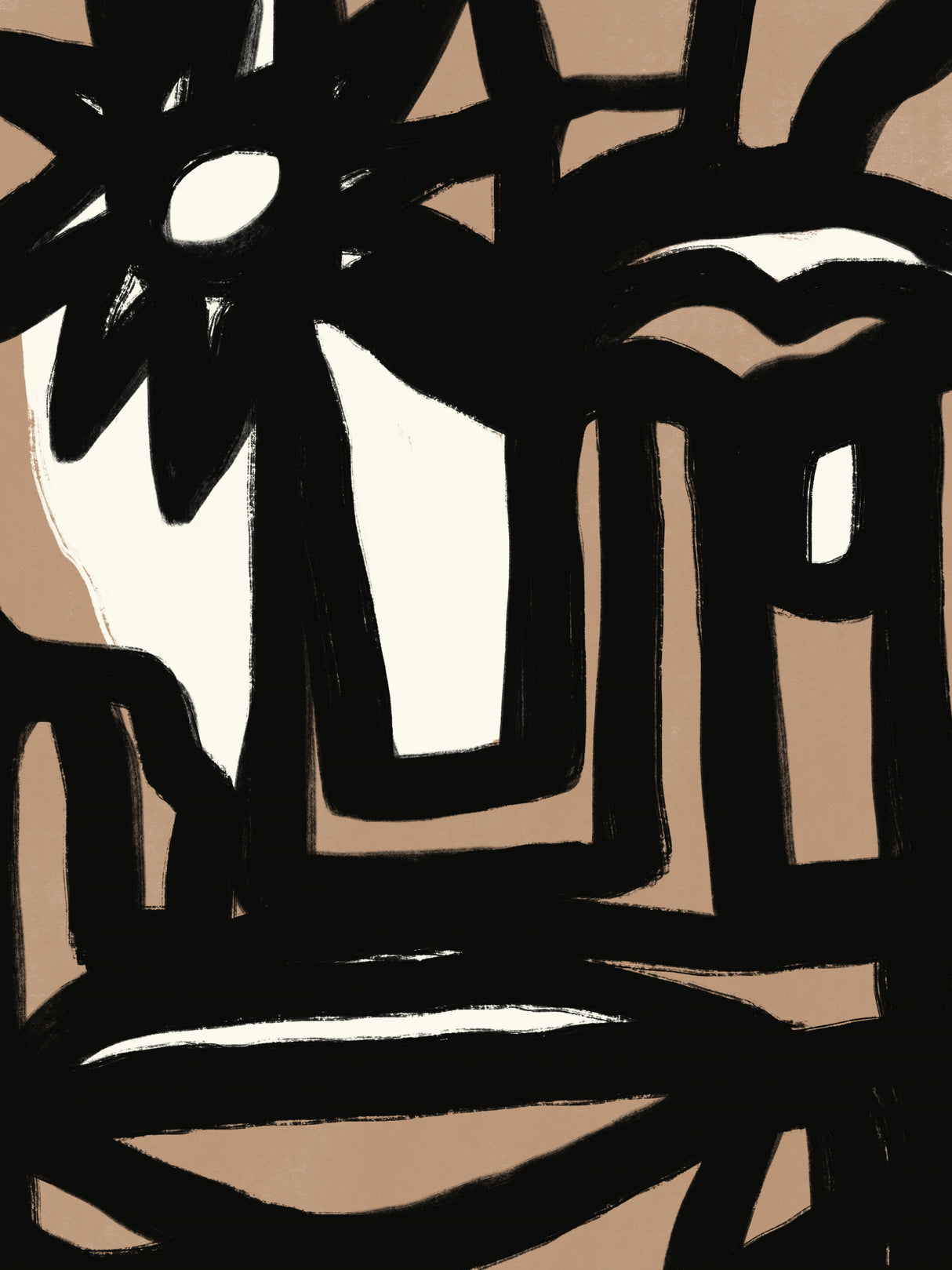 Bold line composition 10 Poster och Canvastavla